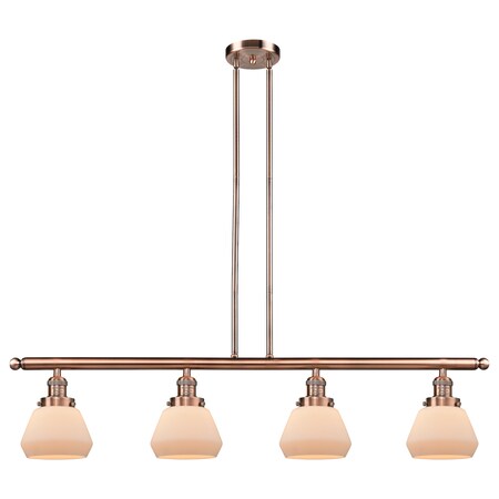Innovations Lighting Glass 4 Light Island Adjustable Stem Chandelier 214-AC-G171